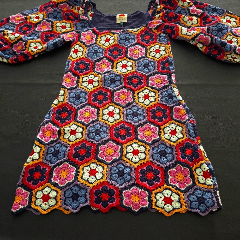 NEW. Farm Rio Crochet Dress -NEW With TAGS! - Size XS